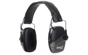 Howard Leight Hearing Protection Impact Sport Black Electronic Earmuff w/ Delux