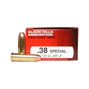 Black Hills 38 Special 125gr JHP +P Ammo - 50rds