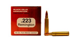 Black Hills 223 Rem 55gr FMJ Ammo - 50rds