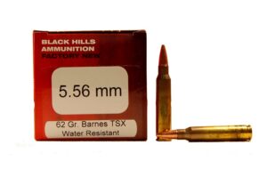 Black Hills 5.56mm 62 Grain Barnes TSX Ammo - 50rds
