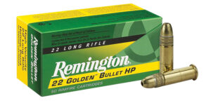 Remington Golden Bullet 22 LR 36gr Plated Hollow Point Ammo - 50rd
