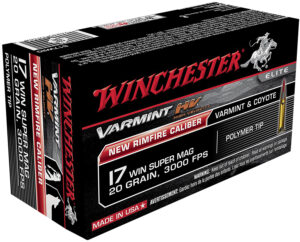 Winchester Varmint HV 17 WSM 20gr Polymer Tip Ammo - 50rd