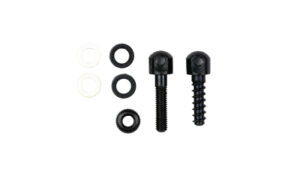 GrovTec, GTHM47, Swivel Studs, Black Oxide Finish, Black, Includes (1) 7/8" Machine Screw Stud and Nut, (1) 3/4" Wood Screw Stud, (2) Spacers