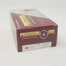 Precision One 45 Long Colt 255gr Full Metal Jacket Ammo - 50rds