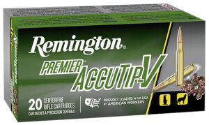 Remington Premier Accutip-V 222 Rem 50gr BT Ammo - 20rds