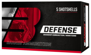 Barnes Defense 12 Gauge 2-3/4" 9 Pellets 00 Buck Shot Ammo - 5rd