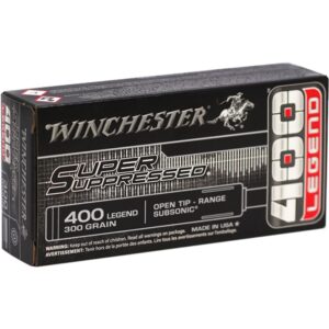 Winchester Super Suppressed 400 Legend 300gr Open Tip Ammo - 20rd