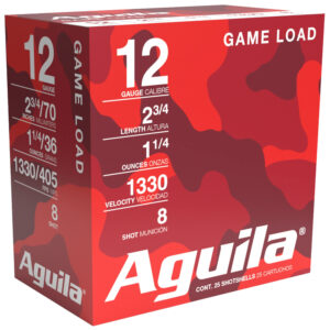 Aguila 12 Gauge 2-3/4 1-1/4oz #8 Shot High Velocity Ammo - 25rds