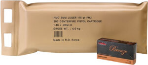 PMC Bronze Battle Pack 9MM Luger 115 Grain FMJ Ammo - 300rd
