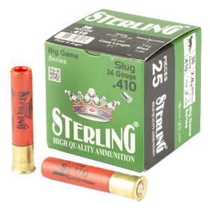 Sterling .410 Gauge 2-1/2 1/4oz Slug Big Game Ammo - 25rds