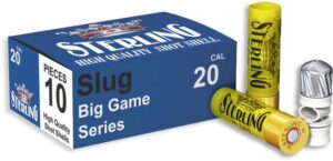 Sterling Big Game Series 20 Gauge 2-3/4" 7/8oz Slug Ammo - 10rds
