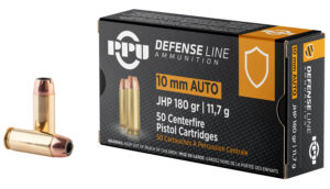 Privi Partizan (PPU) Defense 10mm Auto 180gr Jacketed Hollow Point Ammo - 50rd