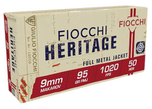 Fiocchi 9mm (9X18) Makarov 95gr FMJ Ammo - 50rds