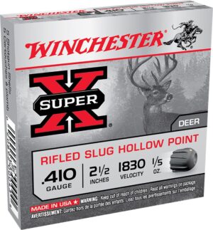 Winchester Super-X 410 Gauge 2-1/2" 1/5oz RS HP Ammo - 5rds