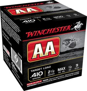 Winchester AA 410 Gauge 2-1/2" 1/2 oz #9 Shot Ammo - 25rds
