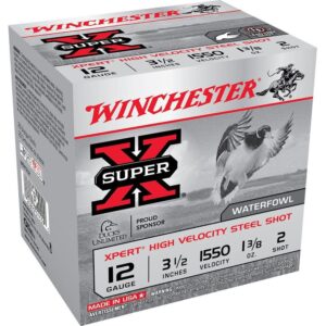 Winchester Super-X 12 Gauge 3-1/2" 1-3/8oz #2 Shot Ammo - 25rds