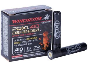 Winchester Defender .410 Gauge 2-1/2" 3 Defense Discs, 12 BBs Shot Ammo - 10rds