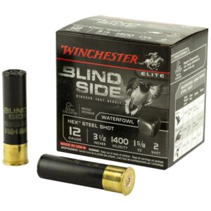 Winchester Blind Side 12 Gauge 3-1/2" 1-5/8oz #2 Shot Ammo - 25rds