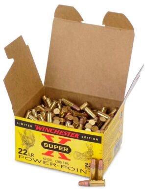 Winchester Super-X 22 LR 40gr Power-Point Ammo - 222rds