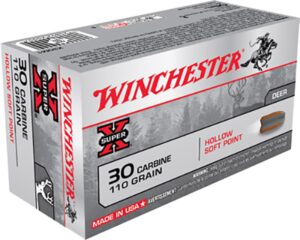 Winchester Super X 30 Carbine 110gr Hollow Soft Point Ammo - 50rd