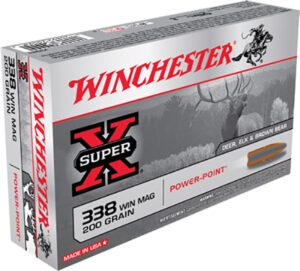 Winchester 338 Win Mag 200gr Power Point Ammo - 20rd