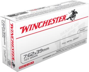 Winchester USA 7.62x39mm 123gr Full Metal Jacket Ammo - 20rd