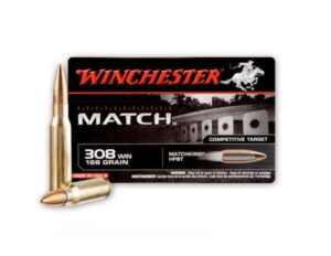 Winchester Match 308 Win 168gr MatchKing HPBT Ammo - 20rds