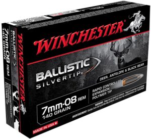 Winchester Silvertip 7mm-08 Rem 140gr Rapid Controlled Expansion Polymer Tip Ammo - 20rd