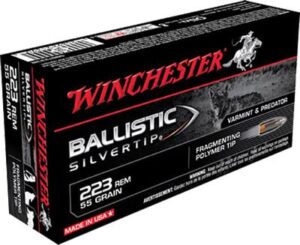 Winchester 223 Rem 55gr Fragmenting PT Ballistic Silvertip Ammo - 20rds