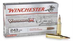 Winchester Varmint-X 243 Win 58gr PT Rapid Expansion Ammo - 20rds