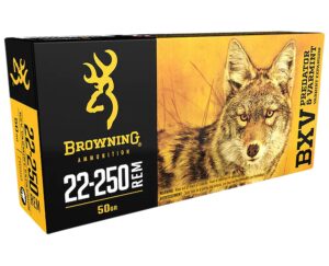 Browning 22-250 Rem 50gr BXV Varmint Expansion Ammo - 20rd