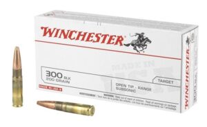 Winchester USA 300 Blackout 200gr Open Tip Range Subsonic Ammo - 20rds
