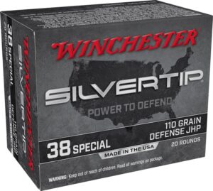 Winchester Silvertip 38 Special 110gr Defense JHP Ammo - 20rds