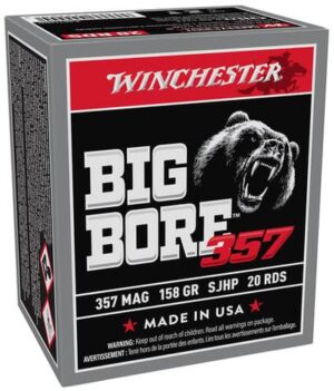Winchester Big Bore 357 Mag 158gr SJHP Ammo - 20rds