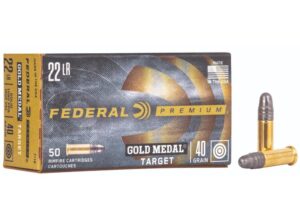 Federal Gold Metal Target 22 LR 40gr Solid Point Ammo - 50rds