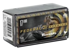 Federal 17 HMR 17 Grain V-Max Polymer Tip Ammo - 50rd