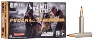 Federal 7mm Rem Mag 140 Grain BTPT Trophy Copper Ammo