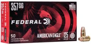 Federal American Eagle 357 Sig 125 Grain FMJ Ammo - 50rds