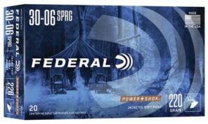 Federal 30-06 Springfield 220 Grain JSP Power-Shok Ammo