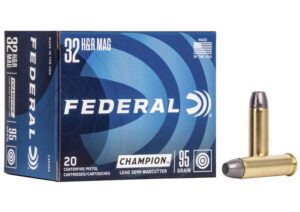 Federal Champion Training 32 H&R Magnum 95gr Lead SWC Ammo - 20rds