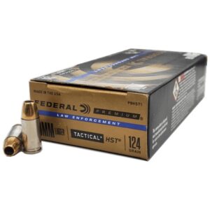 Federal 9mm 124gr Law Enforcement HST Hollow Point Ammo - 50rds