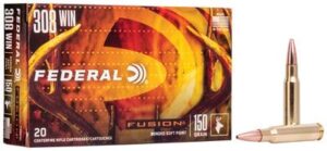 Federal Fusion 308 Win 150gr Bonded SP Ammo - 20rd