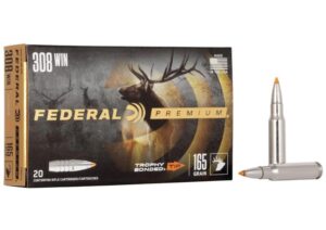 Federal Premium 308 Win 165gr Trophy Bonded Tip Ammo - 20rds