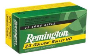 Remington 22 LR 36 Grain HP Golden Bullet Ammo - 525rd