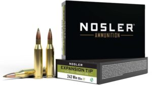 Nosler 243 Win 90gr Expansion Tip Ammo - 20rds
