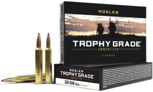 Nosler Trophy Grade 300 RUM 165 gr Nosler Spitzer Partition Ammo - 20rd