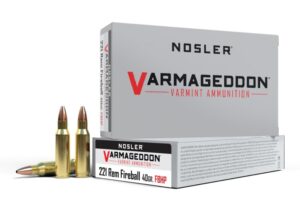 Nosler Varmageddon 221 Rem Fireball 40gr FBHP Ammo - 20rds