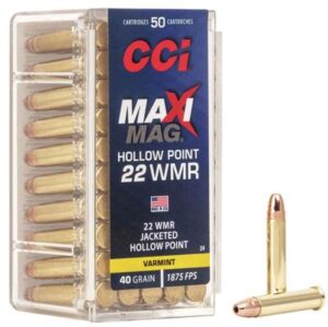 CCI Maxi-Mag 22 WMR 40 Grain JHP Ammo - 50rds
