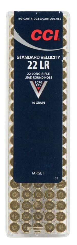 CCI Standard Velocity 22 LR 40gr Lead Round Nose Ammo - 50rd