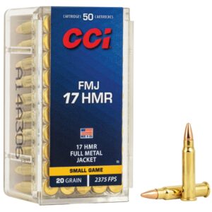 CCI 17 HMR 20 Grain FMJ Ammo - 50rd